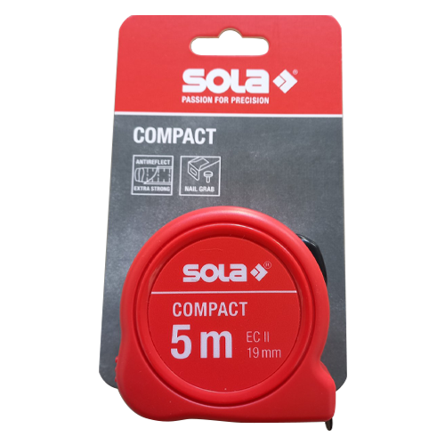 Tape Measure Sola 5m Compact